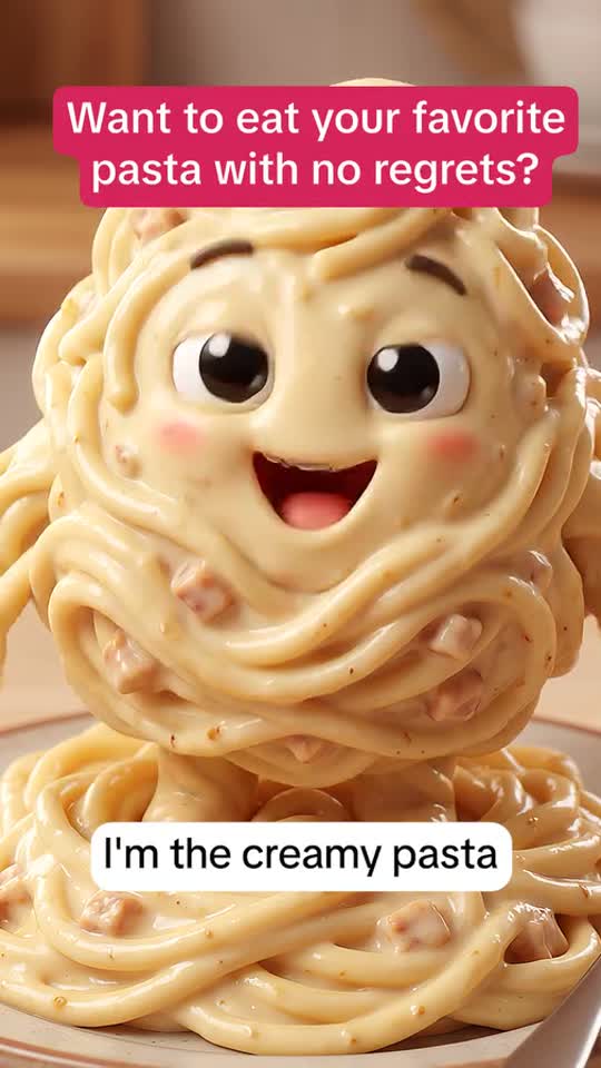 Arrae AI animation ad showing an animated pasta character