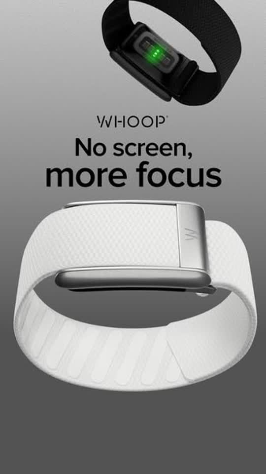 WHOOP product static with the product and one clear benefit
